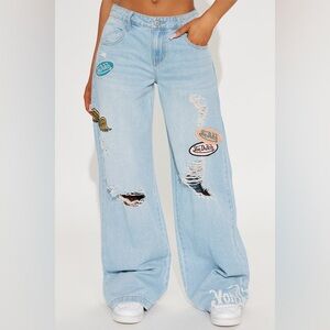 Von Dutch Originals low rise baggy jeans